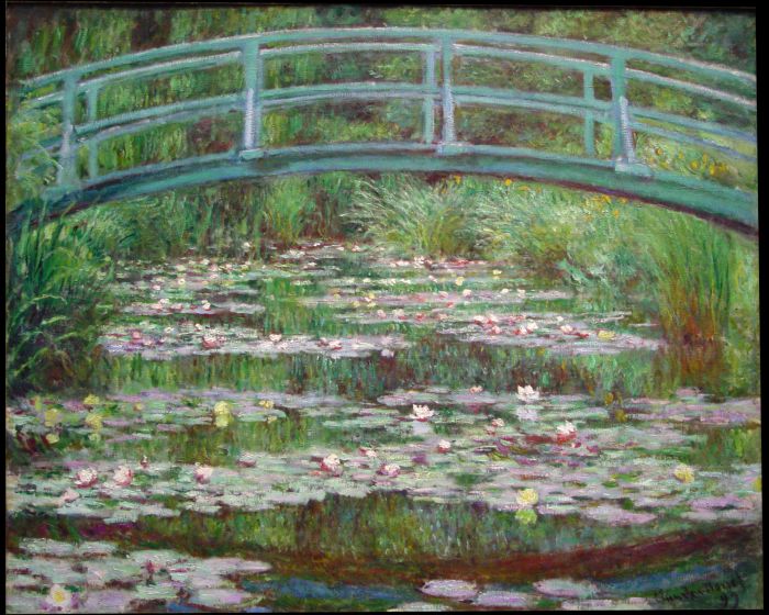 Claude Monet Oil Painting - The Japanese Footbridge