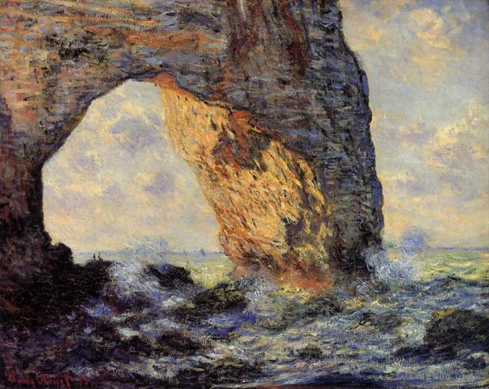 Claude Monet Oil Painting - The Manneport Etretat