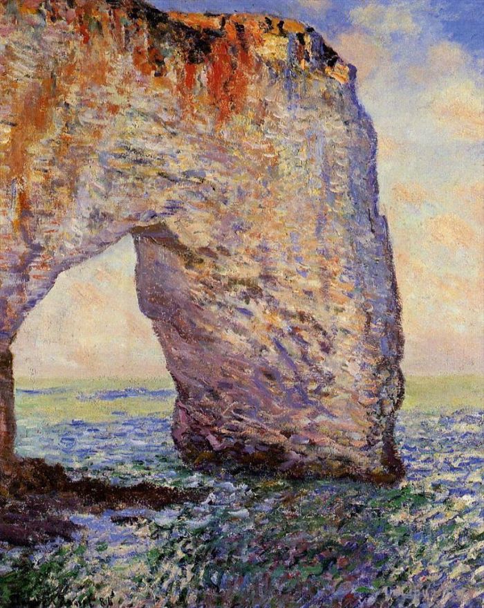 Claude Monet Oil Painting - The Manneport near Etretat