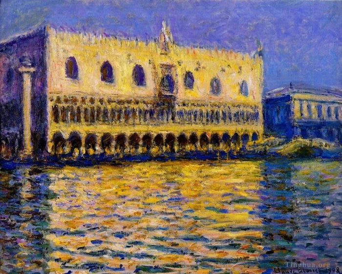 Claude Monet Oil Painting - The Palazzo Ducale II