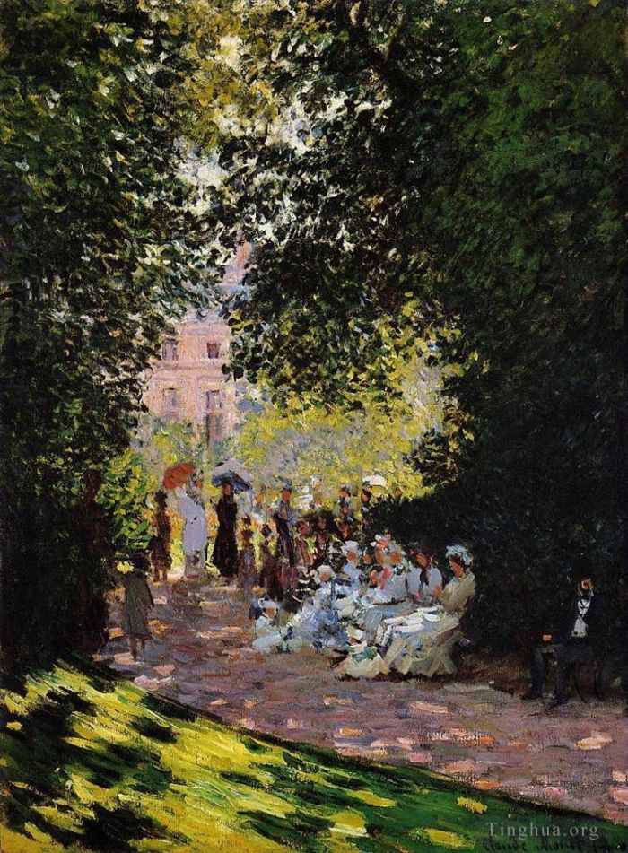 Claude Monet Oil Painting - The Parc Monceau