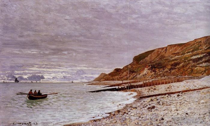 Claude Monet Oil Painting - The Point de la Heve Honfleur