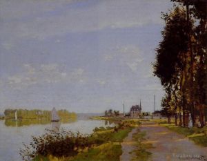 Artist Claude Monet's Work - The Promenade at Argenteuil