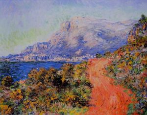 Artist Claude Monet's Work - The Red Road near Menton