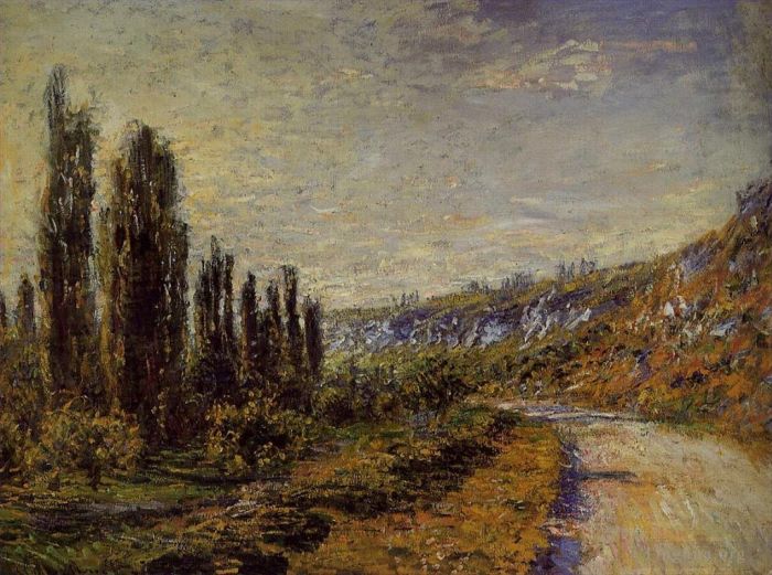 Claude Monet Oil Painting - The Road from Vetheuil