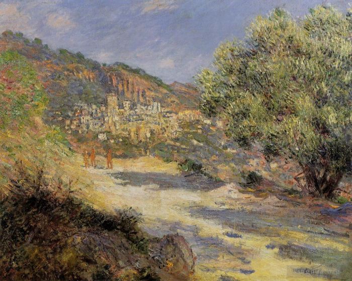 Claude Monet Oil Painting - The Road to Monte Carlo