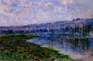 Artist Claude Monet's Work - The Seine and the Chaantemesle Hills