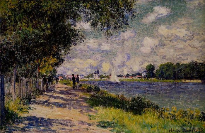 Claude Monet Oil Painting - The Seine at Argenteuil