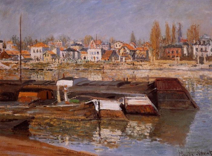 Claude Monet Oil Painting - The Seine at Asnieres