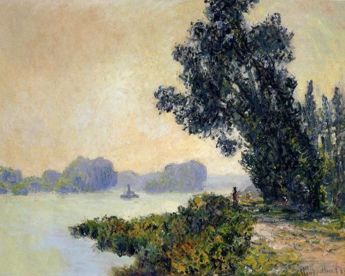 Claude Monet Oil Painting - The Towpath at Granval
