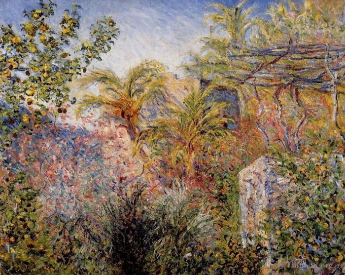Claude Monet Oil Painting - The Valley of Sasso Bordighera