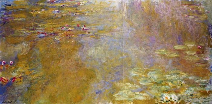 Claude Monet Oil Painting - The Water Lily Pond II