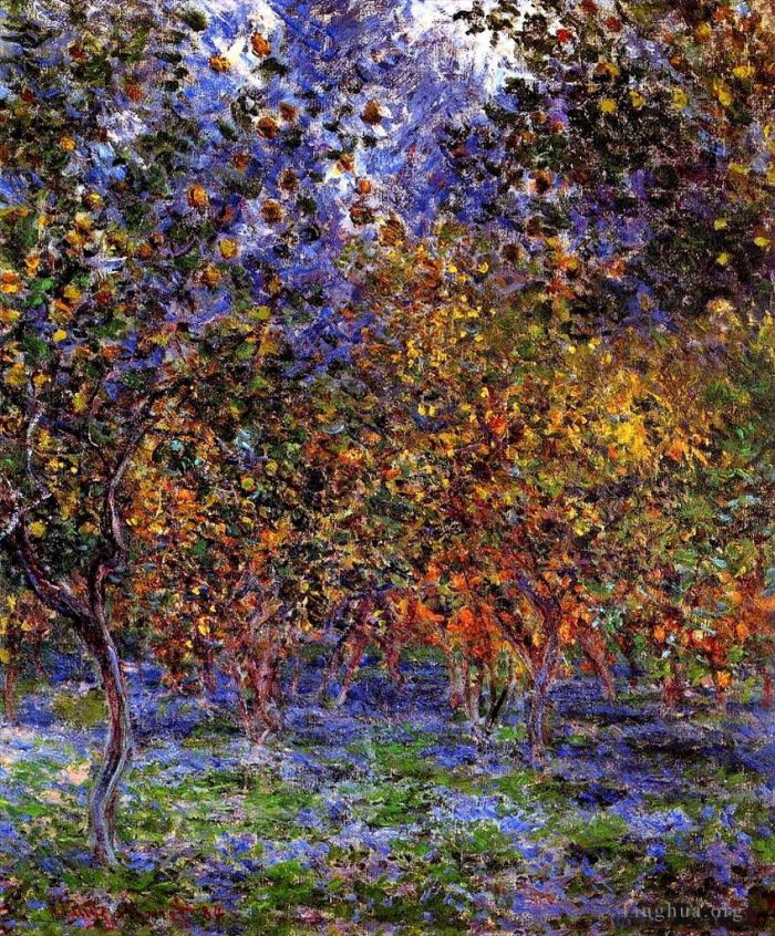 Claude Monet Oil Painting - Under the Lemon Trees