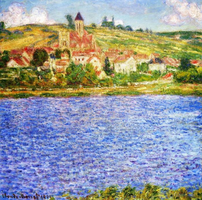 Claude Monet Oil Painting - Vetheuil Afternoon
