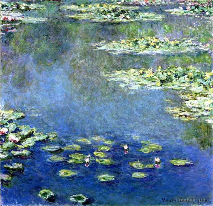 Claude Monet Oil Painting - Water Lilies 2