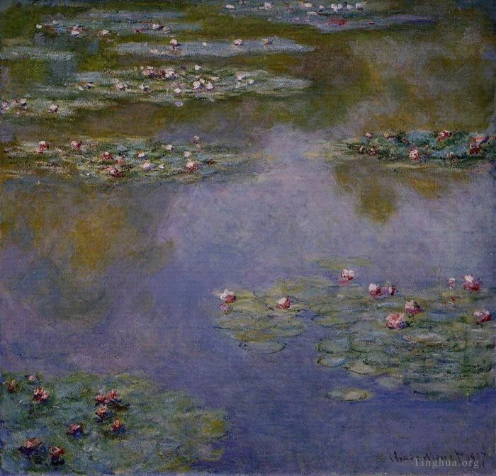 Claude Monet Oil Painting - Water Lilies III