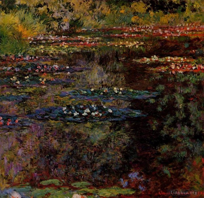 Claude Monet Oil Painting - Water Lilies IX