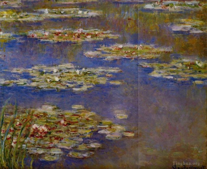Claude Monet Oil Painting - Water Lilies VII