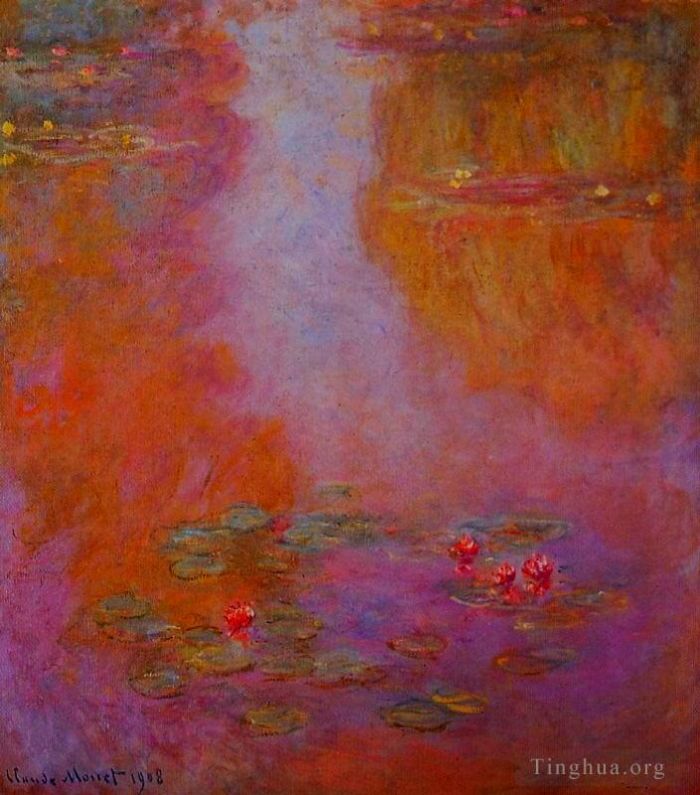 Claude Monet Oil Painting - Water Lilies VI