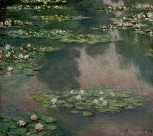 Artist Claude Monet's Work - Water Lilies XII