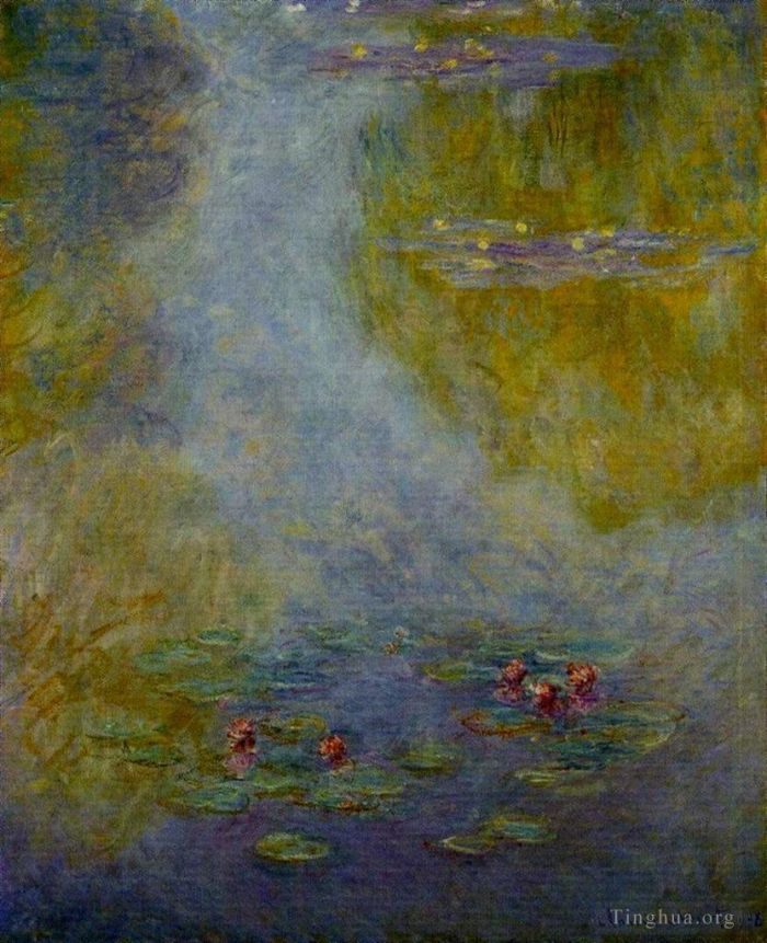 Claude Monet Oil Painting - Water Lilies XIX
