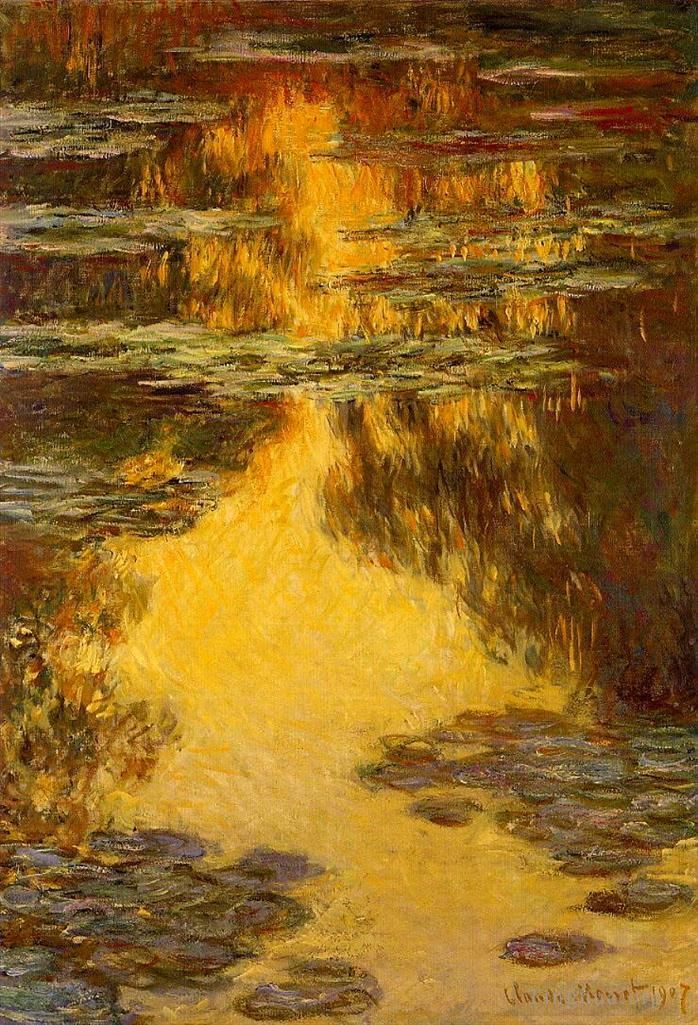 Claude Monet Oil Painting - Water Lilies XI
