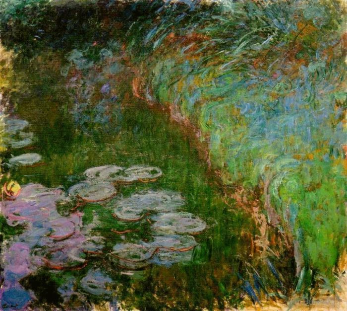 Claude Monet Oil Painting - Water Lilies XVI