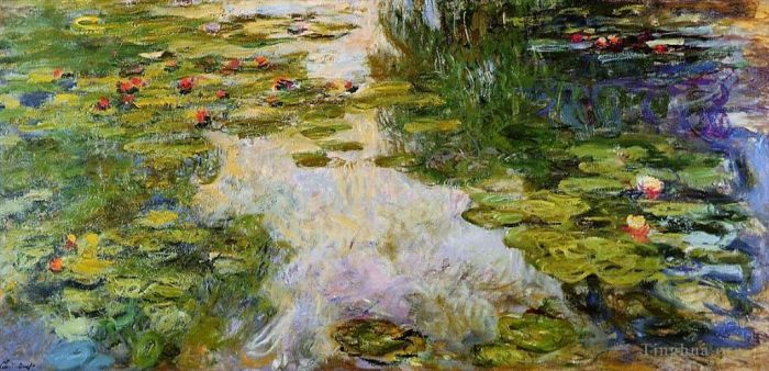 Claude Monet Oil Painting - Water Lilies X