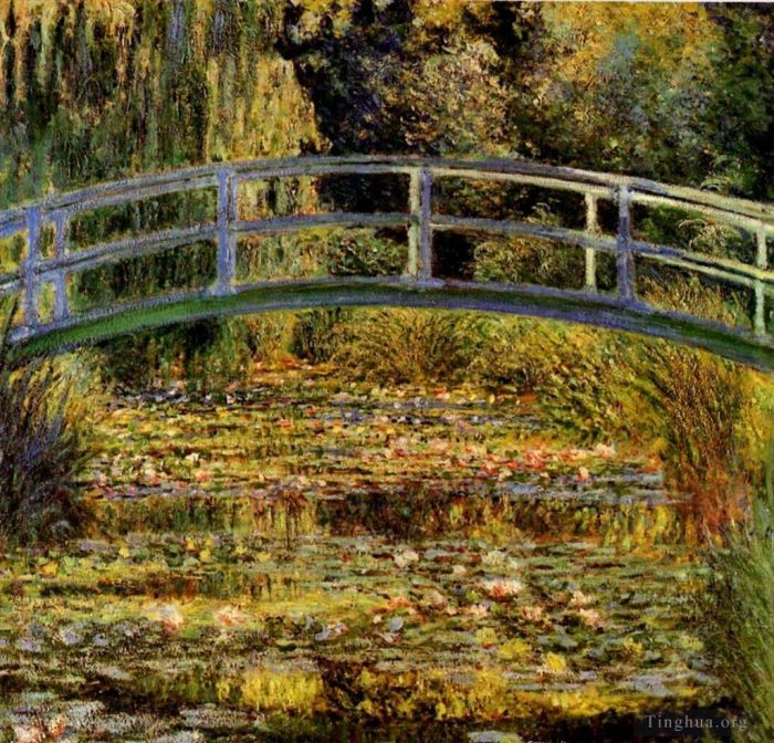 Claude Monet Oil Painting - The Water Lily Pond