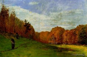 Artist Claude Monet's Work - Woodbearers in Fontainebleau Forest