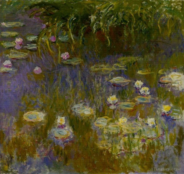 Claude Monet Oil Painting - Yellow and Lilac Water Lilies
