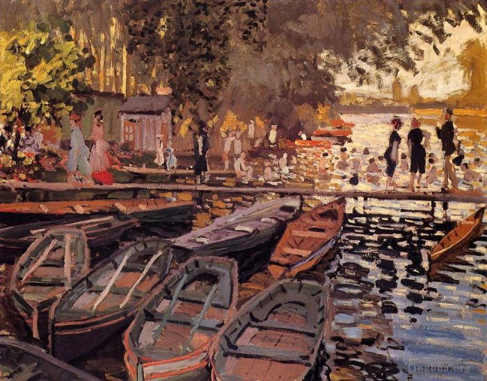 Claude Monet Various Paintings - Bathers at La Grenouillere