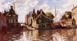 Artist Claude Monet's Work - Canal in Zaandam