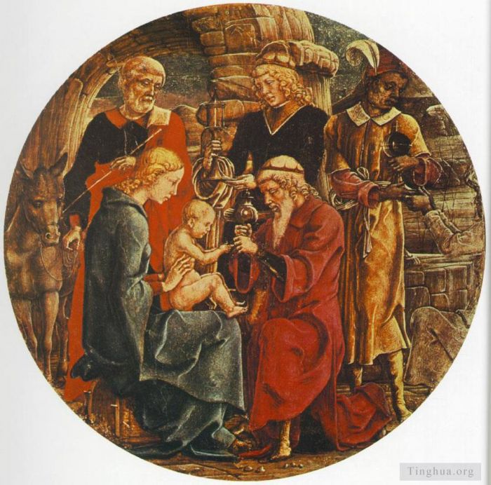 Cosme Tura Various Paintings - Adoration Of The magi