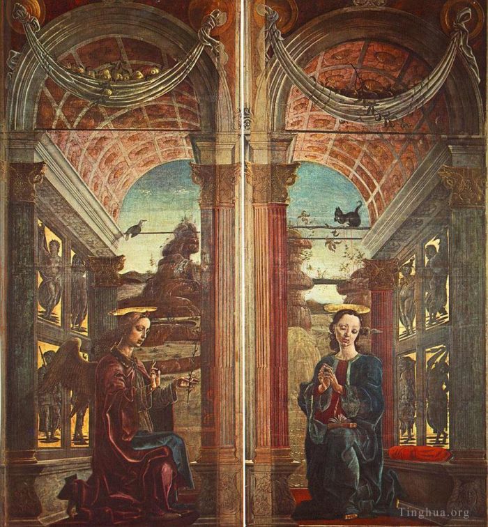 Cosme Tura Various Paintings - Annunciation
