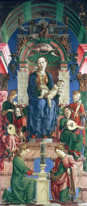 Artist Cosme Tura's Work - Lippi Filippino The virgin and child enthroned