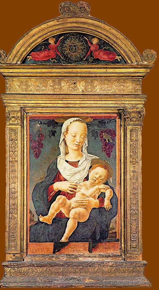 Cosme Tura Various Paintings - The madonna Of The Zodiac