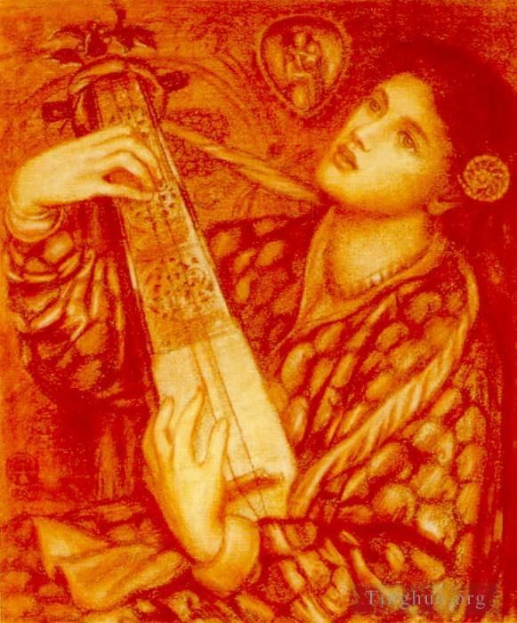 Dante Gabriel Rossetti Oil Painting - A Christmas Carol2