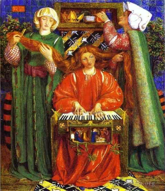 Dante Gabriel Rossetti Oil Painting - A Christmas Carol