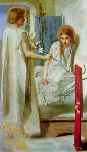 Artist Dante Gabriel Rossetti's Work - Annunciation