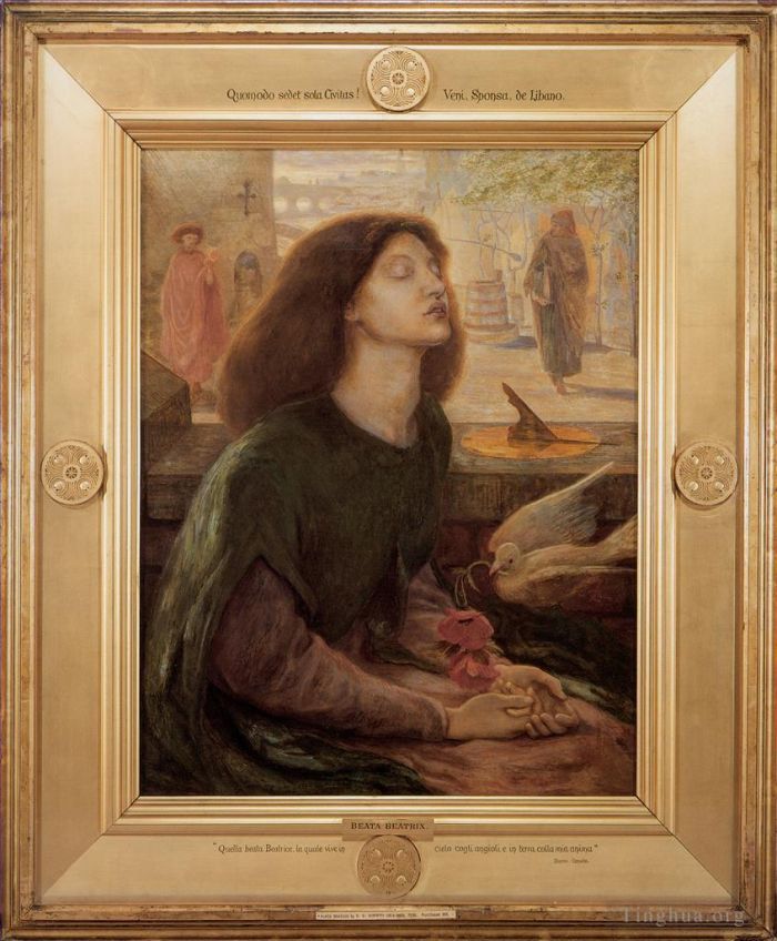 Dante Gabriel Rossetti Oil Painting - Beata Beatrix 1877