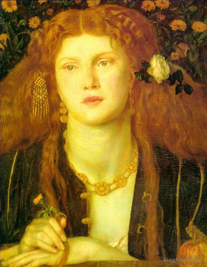 Dante Gabriel Rossetti Oil Painting - Bocca Baciata