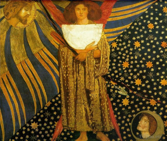 Dante Gabriel Rossetti Oil Painting - Dantis Amore