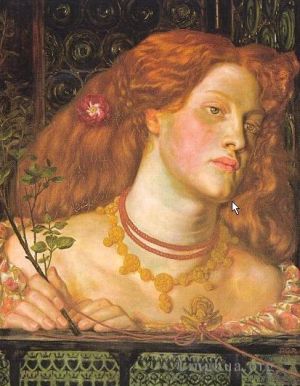Artist Dante Gabriel Rossetti's Work - Fair Rosamund