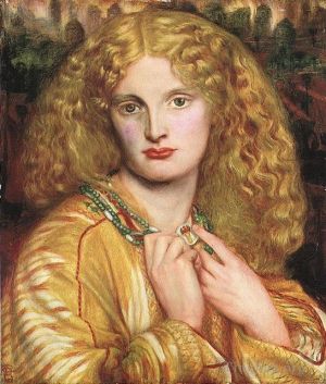 Artist Dante Gabriel Rossetti's Work - Helen of Troy