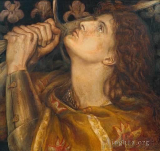 Dante Gabriel Rossetti Oil Painting - Joan of Arc2