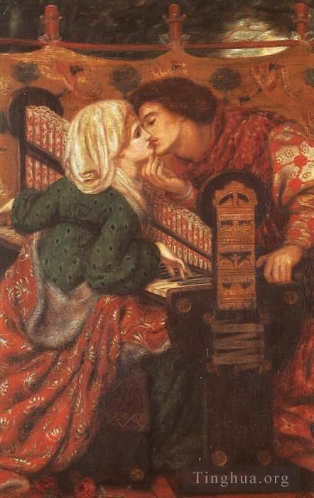 Dante Gabriel Rossetti Oil Painting - King Renes Honeymoon