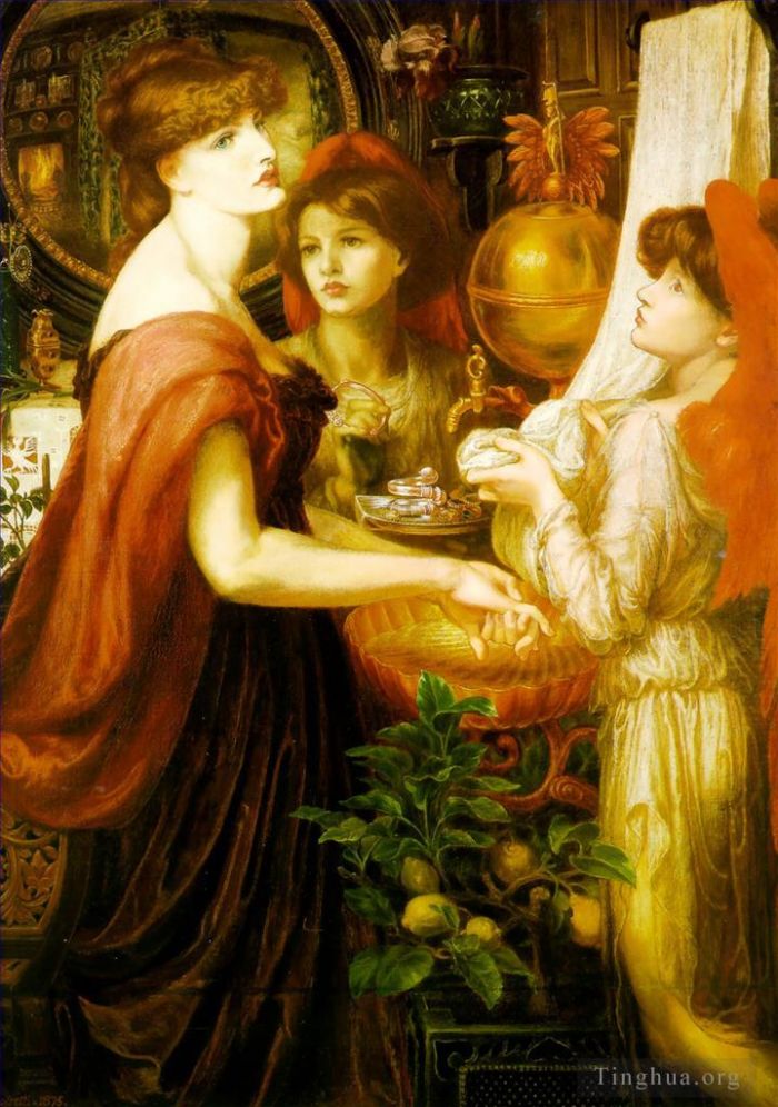 Dante Gabriel Rossetti Oil Painting - La Bella Mano