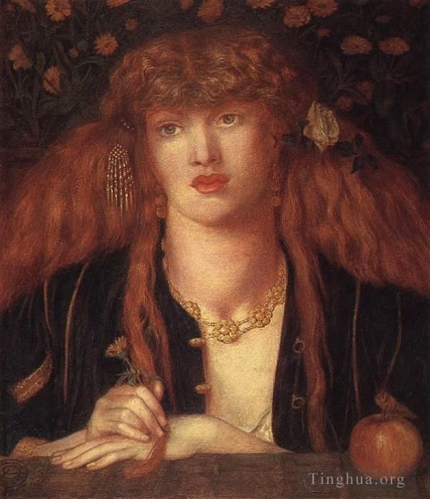 Dante Gabriel Rossetti Oil Painting - La Bionda del Balcone