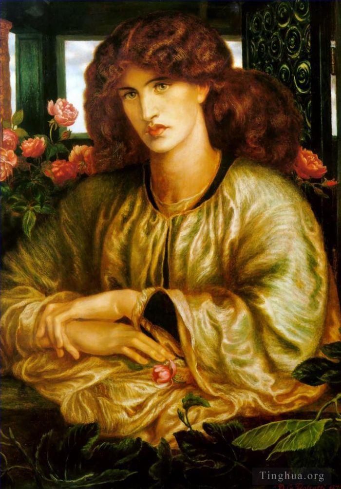 Dante Gabriel Rossetti Oil Painting - La Donna della Finestra